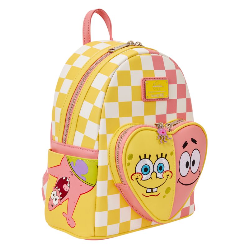 Mochila SpongeBob SquarePants & Patrick Star Checkered Loungefly 26cm - Imagen 2