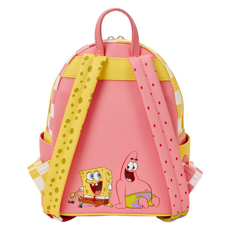 Mochila SpongeBob SquarePants & Patrick Star Checkered Loungefly 26cm - Imagen 3