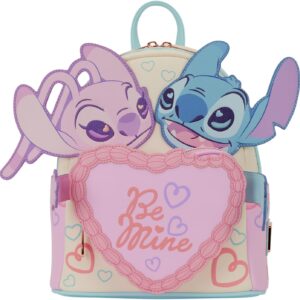 Mochila Be Mine Angel & Stitch Disney Loungefly
