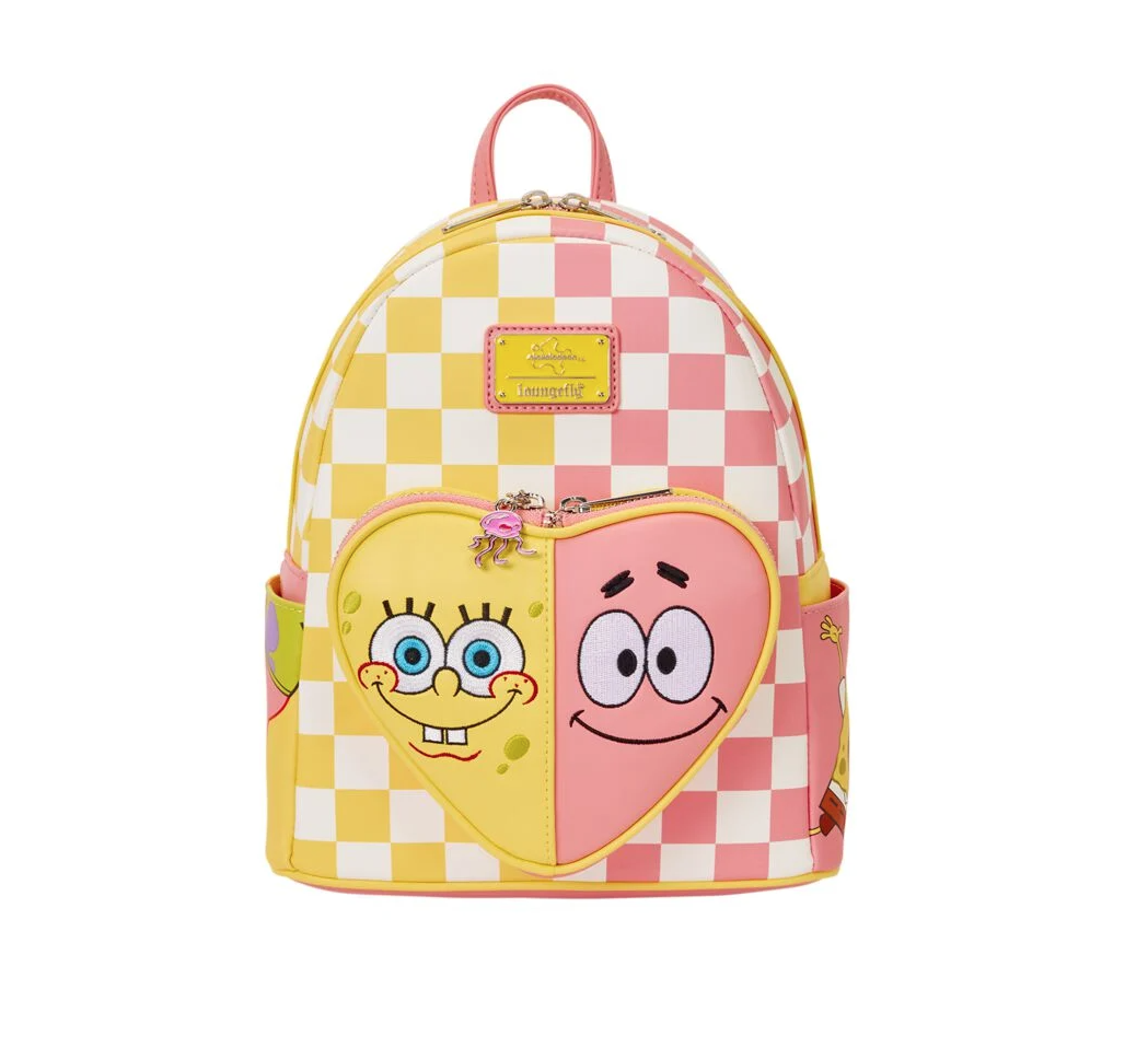 Mochila SpongeBob SquarePants & Patrick Star Checkered Loungefly 26cm