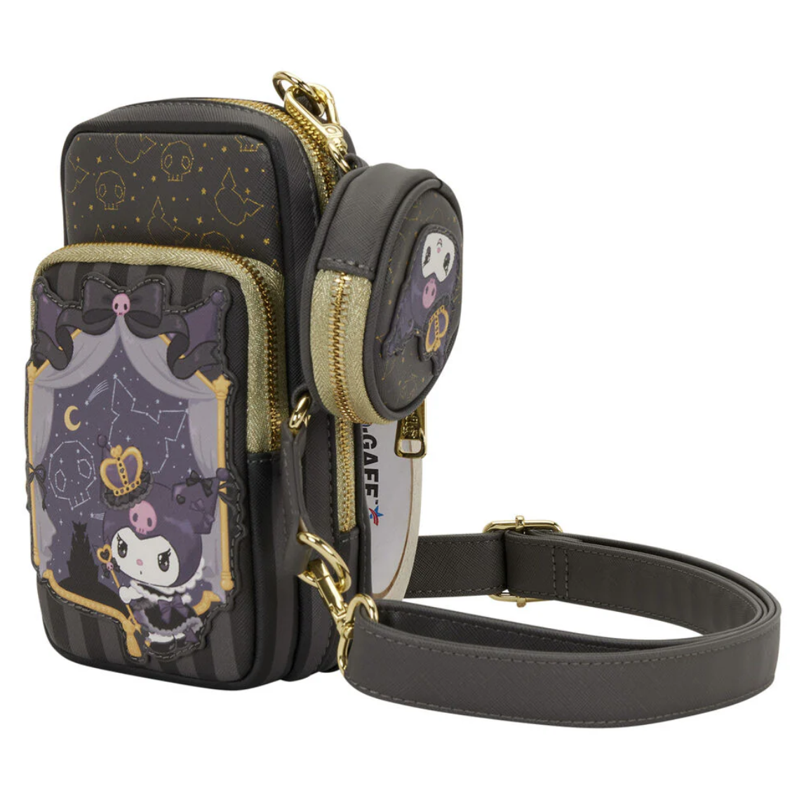 Bolso Bandolera + Monedero 20th Anniversary Kuromi Hello Kitty Loungefly - Imagen 2