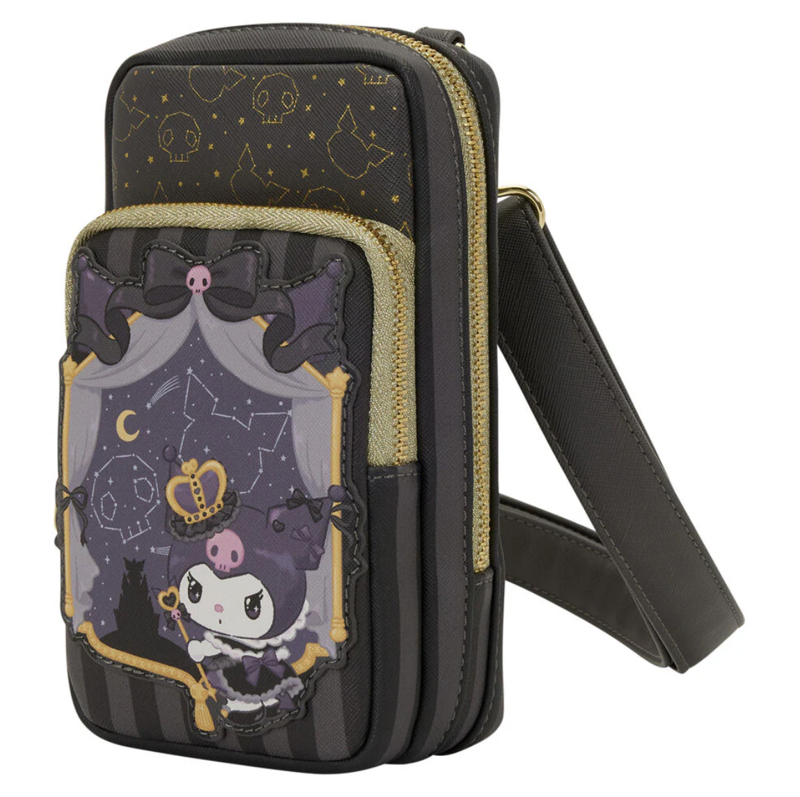 Bolso Bandolera + Monedero 20th Anniversary Kuromi Hello Kitty Loungefly - Imagen 4