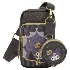 Bolso Bandolera + Monedero 20th Anniversary Kuromi Hello Kitty Loungefly